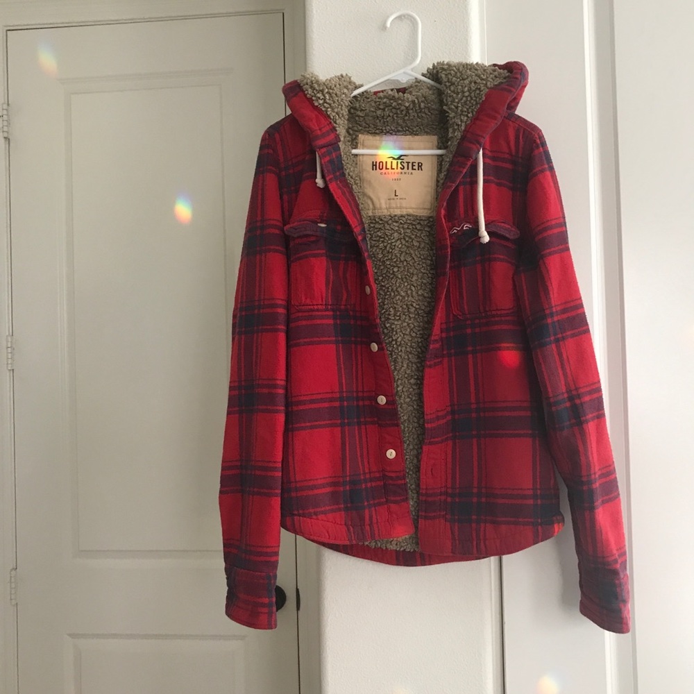 Hollister Sherpa Lined Flannel